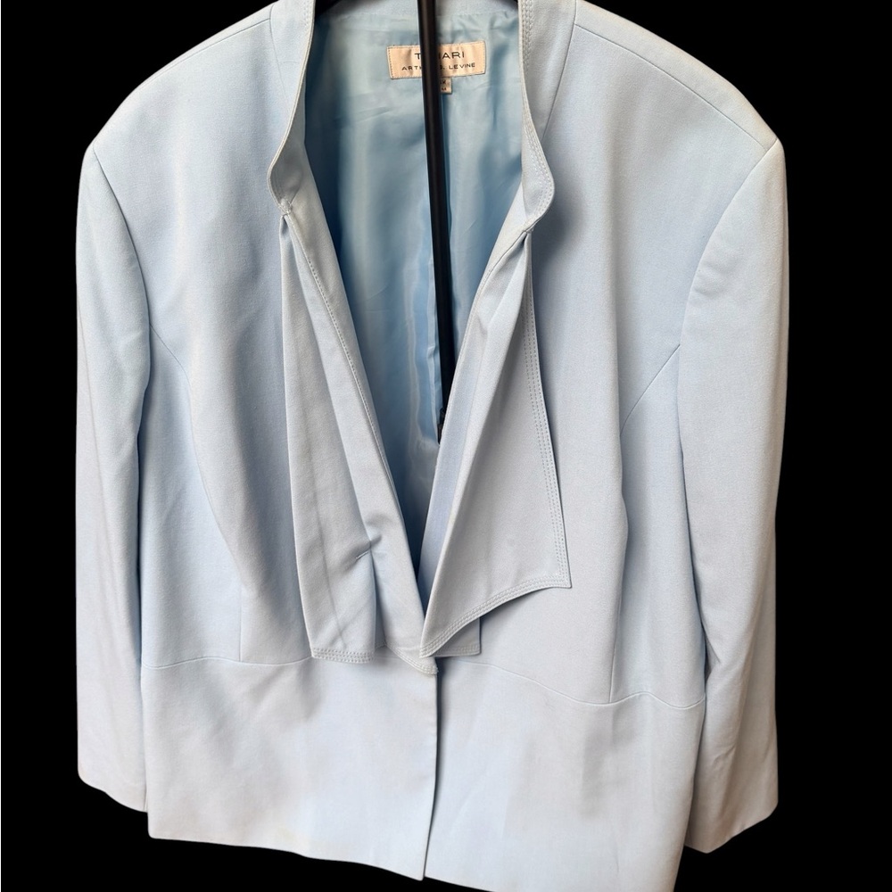 Tahari Arthur S. Levine Powder Blue Women's Jacket